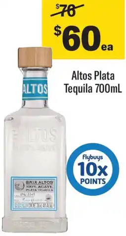Coles Altos Plata ALTOS Tequila offer