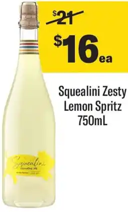 Coles Squealini Zesty Lemon Spritz offer