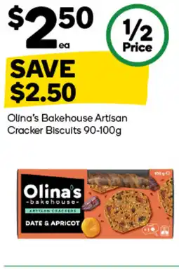 Woolworths Olina's Bakehouse Artisan Cracker Biscuits offer