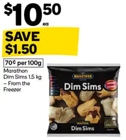 Woolworths Marathon dim sims dim sims offer