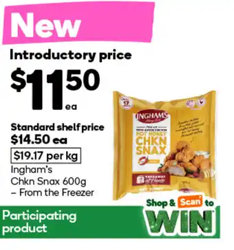 Ingham's chkn snax