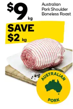 Woolworths Australian pork shoulder boneless roast offer
