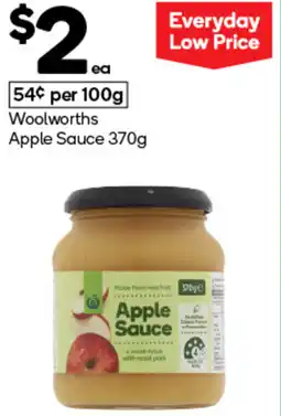 Woolworths Woolworths apple sauce offer
