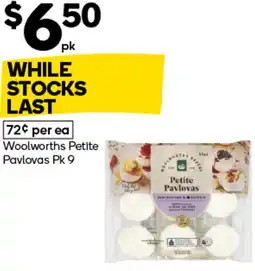 Woolworths Woolworths petite pavlovas offer