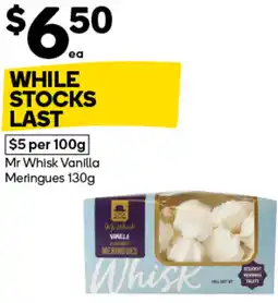Woolworths Mr whisk vanilla meringues offer