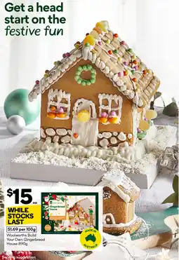 Woolworths Woolworths build your own gingerbread house offer