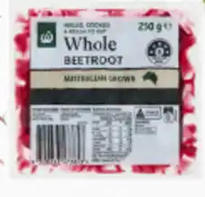 Woolworths Whole fresh beetroot offer