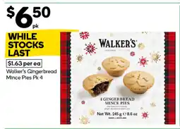 Woolworths Walker's Gingerbread Mince Pies offer