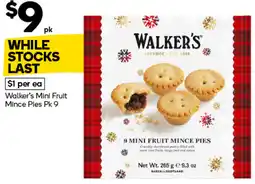 Woolworths Walker's mini fruit mince pies offer
