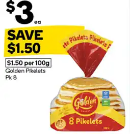 Woolworths Golden pikelets offer
