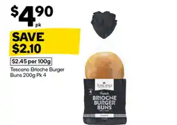 Woolworths Toscano brioche burger buns offer