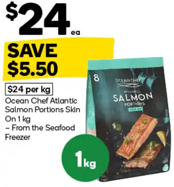 Ocean chef atlantic salmon portions skin on