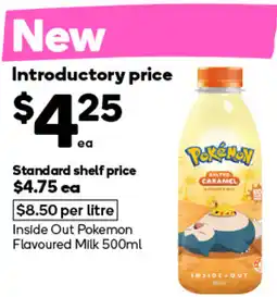 Woolworths Inside out pokemon flavoured milk offer