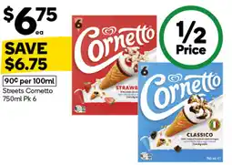 Woolworths Streets cornetto offer