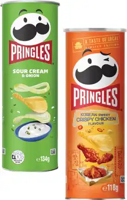 Coles Pringles Potato Crisps 118g-134g offer