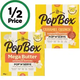 Woolworths Pop Box Microwave Popcorn 100g offer