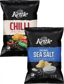 Coles Kettle Potato Chips 165g offer