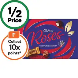 Woolworths Cadbury Roses 380g offer
