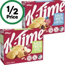 Woolworths Kellogg’s K-Time Twists 185g Pk 5 offer