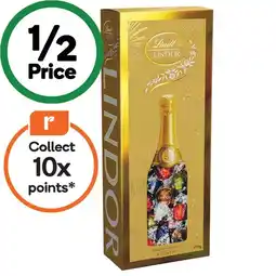 Woolworths Lindt Lindor Champagne Gala Box 396g offer