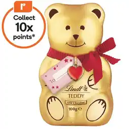 Woolworths Lindt Chocolate Teddy 100g offer