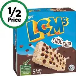 Woolworths Kellogg’s LCMs Bars 100-110g Pk 5 offer