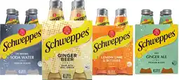 Coles Schweppes Mixers 4x300mL offer