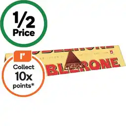 Woolworths Toblerone 340-360g offer