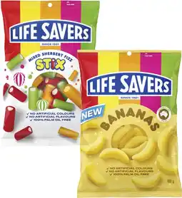 Coles Life Savers Lollies 150g-200g offer