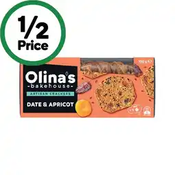 Woolworths Olina’s Bakehouse Artisan Cracker Biscuits 90-100g offer