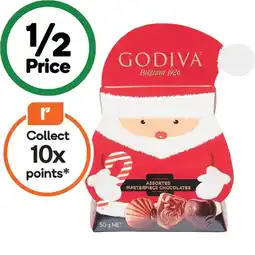 Woolworths Godiva Christmas Masterpieces 50g offer