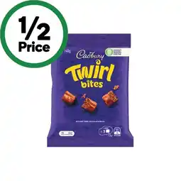 Woolworths Cadbury Chocolate Bites 120-150g offer