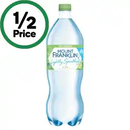 Woolworths Mount Franklin Lightly Sparkling Water 1.25 Litre offer