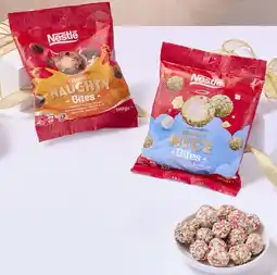 Coles Nestlé Naughty or Nice Chocolate Bites 140g offer
