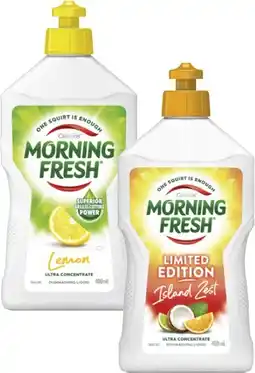 Coles Morning Fresh Dishwashing Liquid 400mL offer