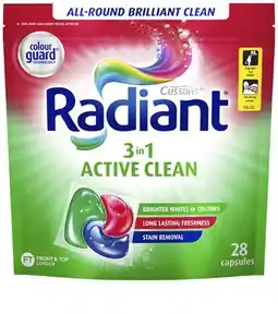 Coles Radiant Laundry Capsules 28 Pack offer