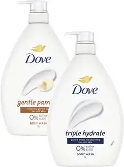 Coles Dove Body Wash 1 Litre offer