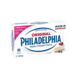 Woolworths Philadelphia Original Cream Cheese Twin Block 500g – From the Fridge offer