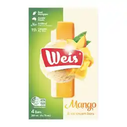 Woolworths Weis Ice Cream Bars 264-280ml Pk 4-6 offer