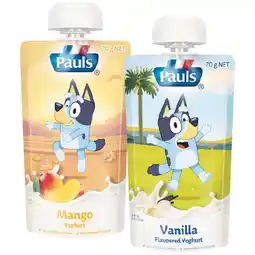Woolworths Pauls Kids Yoghurt Pouch 70g – From the Fridge offer