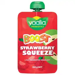Woolworths Vaalia Boost Yoghurt Pouches 150g – From the Fridge offer