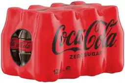 Coles Coca-Cola Zero Sugar Soft Drink 12x300mL offer