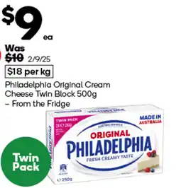 Woolworths Philadelphia original cream cheese twin block offer