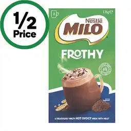 Woolworths Nestlé Milo Frothy Pk 8 offer