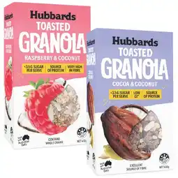 Woolworths Hubbards Muesli or Granola 450g offer