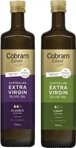 Coles Cobram Estate Extra Virgin Olive Oil 750mL offer