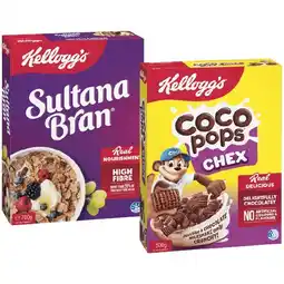 Woolworths Kellogg’s Coco Pops Chex 500g or Sultana Bran 700g offer