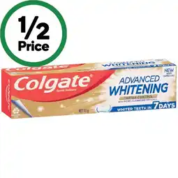 Woolworths Colgate Whitening Toothpaste Advanced Tartar Control 115g offer