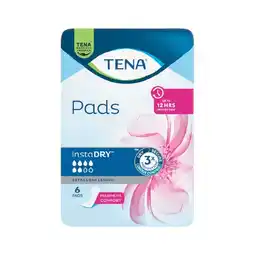 Woolworths TENA Incontinence Pads Instadry Extra Long Length Pk 6 offer