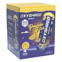 Woolworths Oxyshred Energy Drink 4 x 355ml offer
